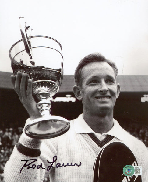 Rod Laver Authentic Signed 8x10 Black & White Photo Autographed BAS #BH049717