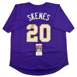 Autographed/Signed Paul Skenes Purple LSU College Baseball Jersey JSA COA