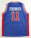Isiah Thomas Signed Detroit Pistons Bad Boys Jersey (JSA COA) 12xNBA All-Star