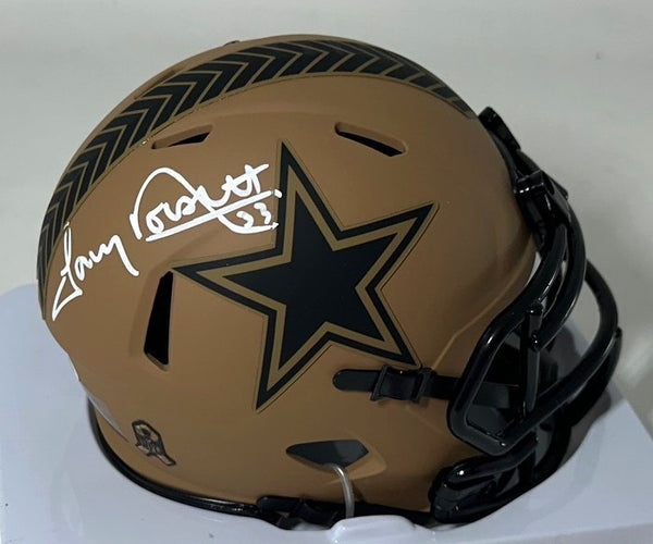 Cowboys HOF TONY DORSETT Signed Riddell 2023 SALUTE Speed Mini Helmet AUTO - JSA