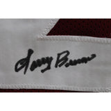 Larry Brown Autographed/Signed Pro Style Sz XL Red Jersey Beckett Witness 48039