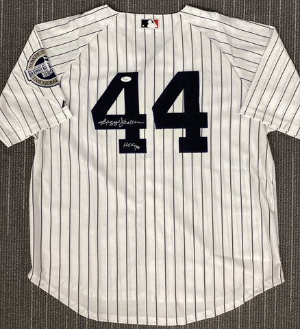 Reggie Jackson Signed New York Yankees Majestic Authentic Jersey Inaugural HOF 93 JSA