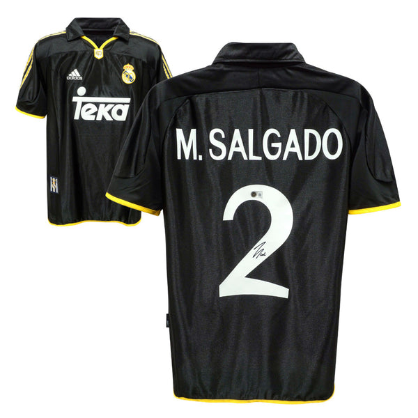 Michel Salgado Signed Real Madrid Away Soccer Jersey #2 with Beckett COA