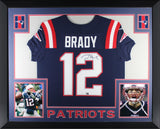 Tom Brady Autographed New England Patriots Nike Elite Framed Jersey Fanatics