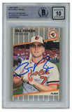 Billy Ripken Autographed 1989 Fleer #616 Error Card 10 Grade Beckett 52514