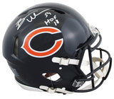 Bears Brian Urlacher "HOF 18" Signed F/S Speed Proline Helmet W/ Case BAS Wit