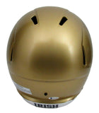 Ian Book Signed Notre Dame Gold Full Size Speed Replica Helmet Beckett 158851