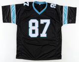 Muhsin Muhammad Signed Panthers Jersey (Beckett) Carolina 1996 2nd Round Pick WR