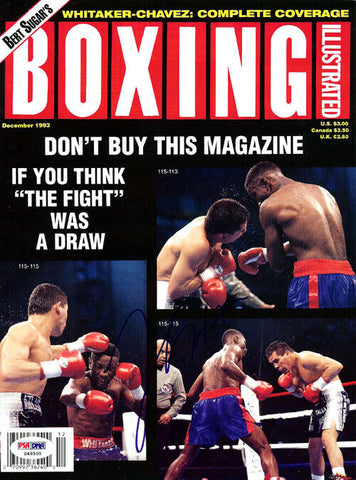 Julio Cesar Chavez Autographed Boxing Illustrated Magazine Cover PSA/DNA #S48505
