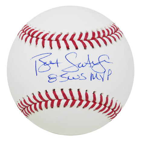 Bret Saberhagen Signed Rawlings Official MLB Baseball w/85 WS MVP (SCHWARTZ COA)