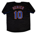 Marcus Semien New York Signed Black Baseball Jersey BAS