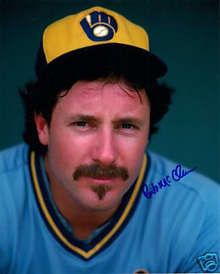 Milw Brewers BOB McCLURE Signed 8x10 Photo #7 AUTO - 1982 World Series