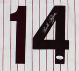 Pete Rose Signed Philadelphia Custom Pinstripe Jersey