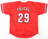 T J Friedl Signed Cincinnati Reds Jersey (JSA) Reds Rookie Outfielder