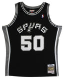 Spurs David Robinson Signed Black 1998-99 M&N Swingman HWC Jersey Fanatics