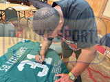 Favre/Rison/Levens/Brown/Freeman Signed Green Bay Framed SB Jersey -LE 131