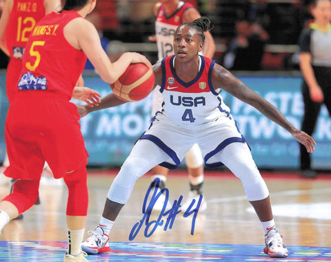 Jewell Loyd Autographed 8x10 Photo Team USA Wo National Basketball Team 244828