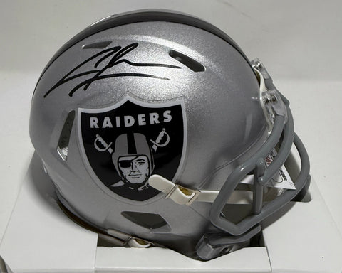 Raiders HOF'er CHARLES WOODSON Signed Riddell Speed Mini Helmet AUTO - JSA