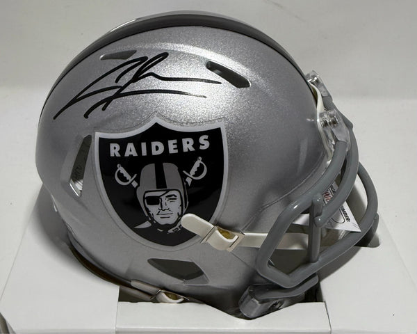Raiders HOF'er CHARLES WOODSON Signed Riddell Speed Mini Helmet AUTO - JSA