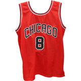 George Gervin Autographed/Signed Pro Style Red Jersey HOF JSA 43413