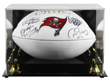 Sapp, Barber, Alstott & Brooks Signed Wilson White Panel Football W/ Case BAS W