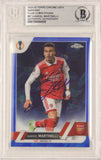 Gabriel Martinelli Signed 2022-23 Topps Chrome Sapphire #57 - BGS Authentic