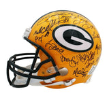 Super Bowl 31 Team Signed Green Bay Packers Auth Helmet - Favre, Rison, Brown