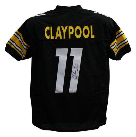 Chase Claypool Autographed/Signed Pro Style Black XL Jersey BAS 28141