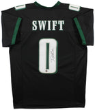 D'Andre Swift Authentic Signed Black Pro Style Jersey BAS Witnessed