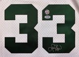 Larry Bird Signed Celtics White M&N Hardwood Classics Swingman Jersey PSA/DNA