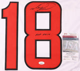 Mark Recchi Signed Carolina Hurricanes Jersey (JSA COA) 3xStanley Cup Winner