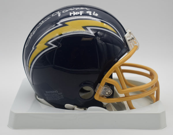 Charlie Joiner HOF Chargers Signed/Inscribed Mini Football Helmet JSA 211954