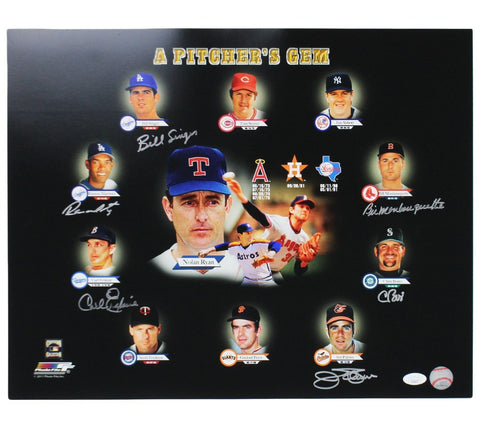 Bill Singer, Ramon Martinez + 4 Signed Unframed 16x20 A Pitchers Gem MLB Photo