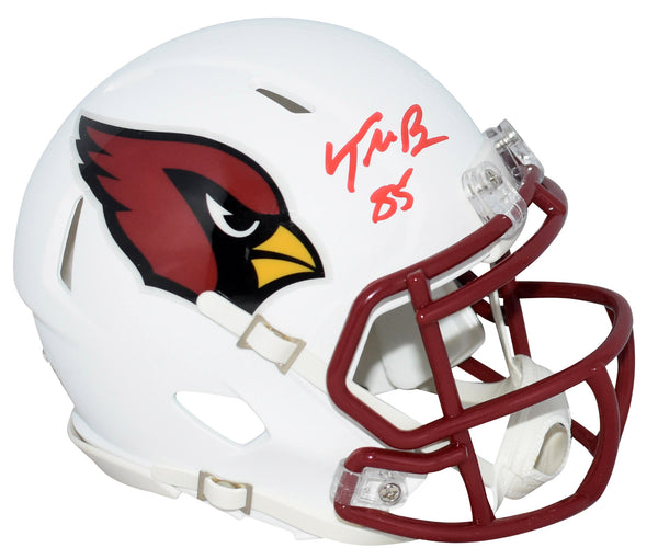 TREY McBRIDE SIGNED ARIZONA CARDINALS FLAT WHITE SPEED MINI HELMET BECKETT
