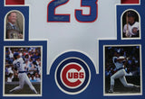 FRAMED CHICAGO CUBS RYNE SANDBERG AUTOGRAPHED INSCRIBED JERSEY JSA COA