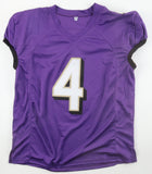 Zay Flowers Signed Baltimore Ravens Pro Cut Jersey (Beckett) Boston College W.R
