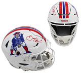 Julian Edelman Signed New England Patriots Speed Flex Authentic Throwback Helmet