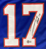 Josh Allen Signed Buffalo Bills Blue Nike Game Football Jersey BAS ITP