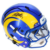 Davante Adams Autographed Los Angeles Rams Axiom Authentic Helmet JSA Witnessed