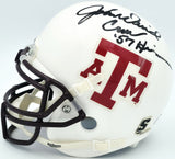 John David Crow & Johnny Manziel Autographed Texas A&M Mini Helmet Beckett