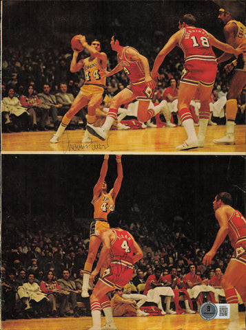 Jerry West, Sloan & Unseld Autographed Magazine Page Photo Beckett AE08252