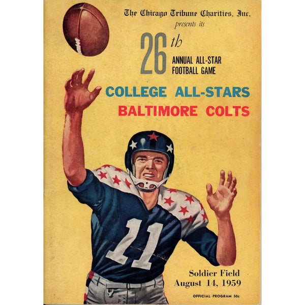 Unautographed Magazine 26th College Allstars vs Baltimore Colts 59 Program 58461