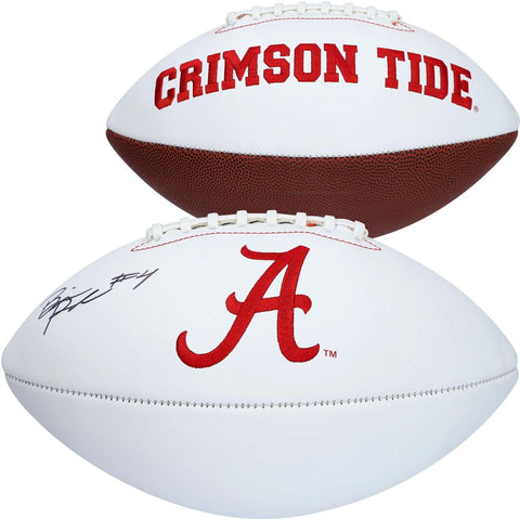 Brian Robinson Alabama Crimson Tide Signed White Panel Football