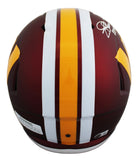 Joe Theismann Signed 2025 On-Field Alt Full Size Speed Rep Helmet W/ Case BAS W
