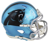 Panthers Luke Kuechly Signed Flash Speed Mini Helmet W/ Case BAS Witnessed