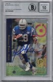 Marshall Faulk Autographed 1994 SP #3 Rookie Card Beckett 10 Slab 36284