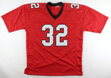 Jamal Anderson Signed Atlanta Falcons Jersey Inscribed "Dirty Bird" PSA QR Code