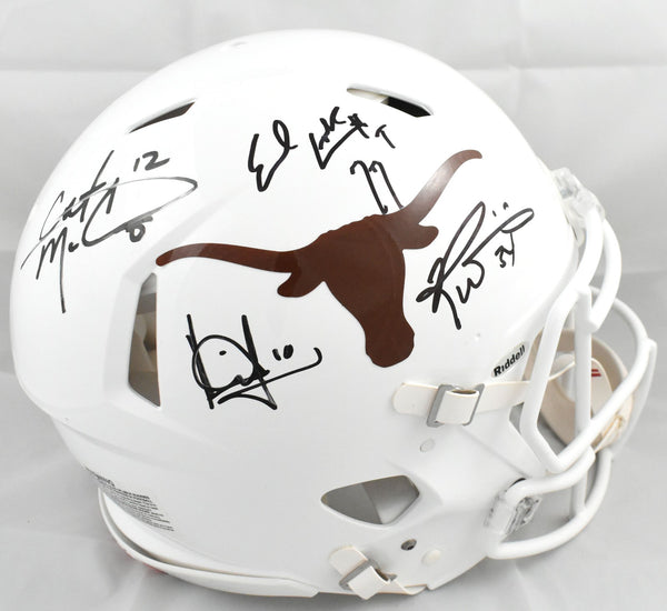 Texas Longhorns Quad Legends F/S Speed Authentic Helmet - Beckett W Holo *Smear