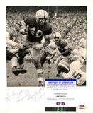 Howard Hopalong Cassady Signed/Auto/Inscr 7x7 Photo Ohio State Heisman PSA/DNA