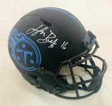 TREYLON BURKS SIGNED TENNESSEE TITANS ECLIPSE SPEED AUTHENTIC HELMET BECKETT COA